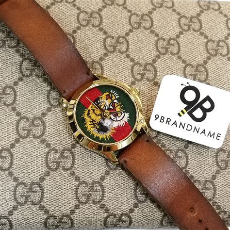 gucci tiger watch w silicine strap